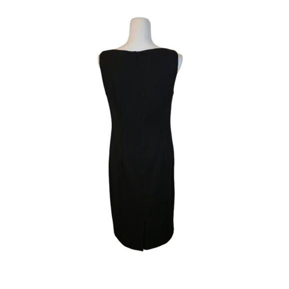 Yansi Fugel Women's Black Midi Dress Size 8 Closet Essential Event Classic - Picture 2 of 8